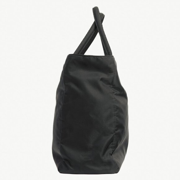 Prada Black Tessuto Nylon Logo-Plaque Tote - Picture 3 of 11
